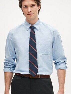 J Crew Relaxed Broken-in organic cotton oxford shirt BT378 Size XL NWT